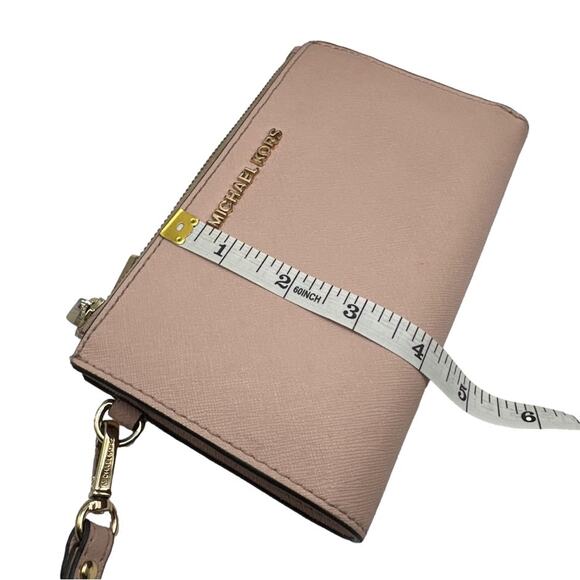 MICHAEL KORS Pink Blush Wallet w/ Phone Holder